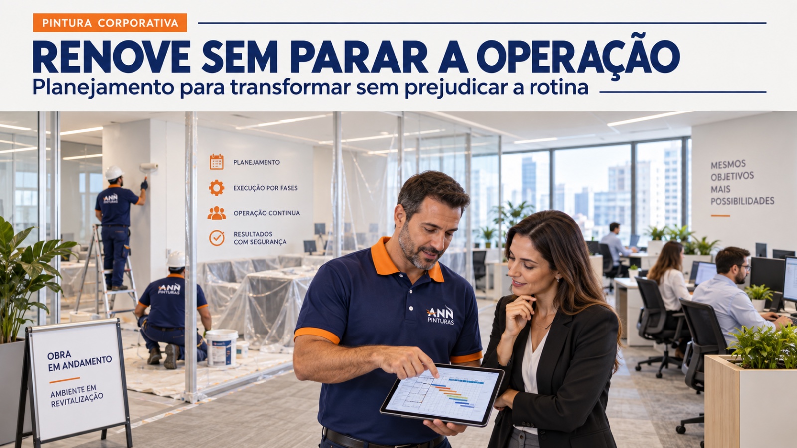 Pintura corporativa: como renovar sua empresa sem prejudicar a operação